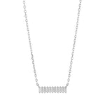 Rhod. Silber Halskette AGGANOR 17mm