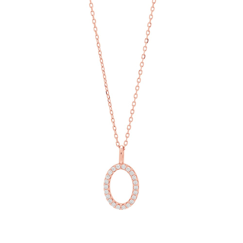 Rose gold plated silver necklace EMILYNOR 12mm