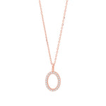 Rose gold plated silver necklace EMILYNOR 12mm