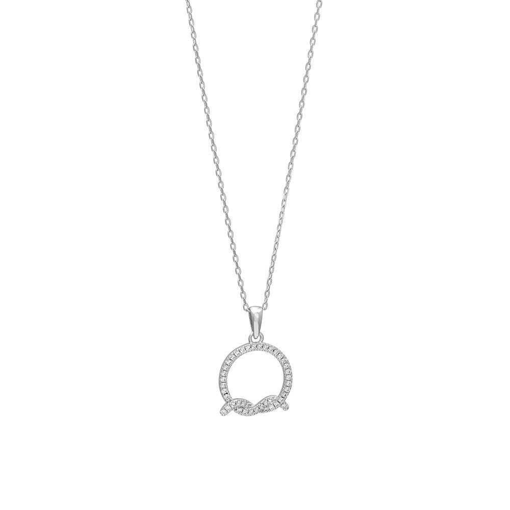 Rhd. Silver necklace