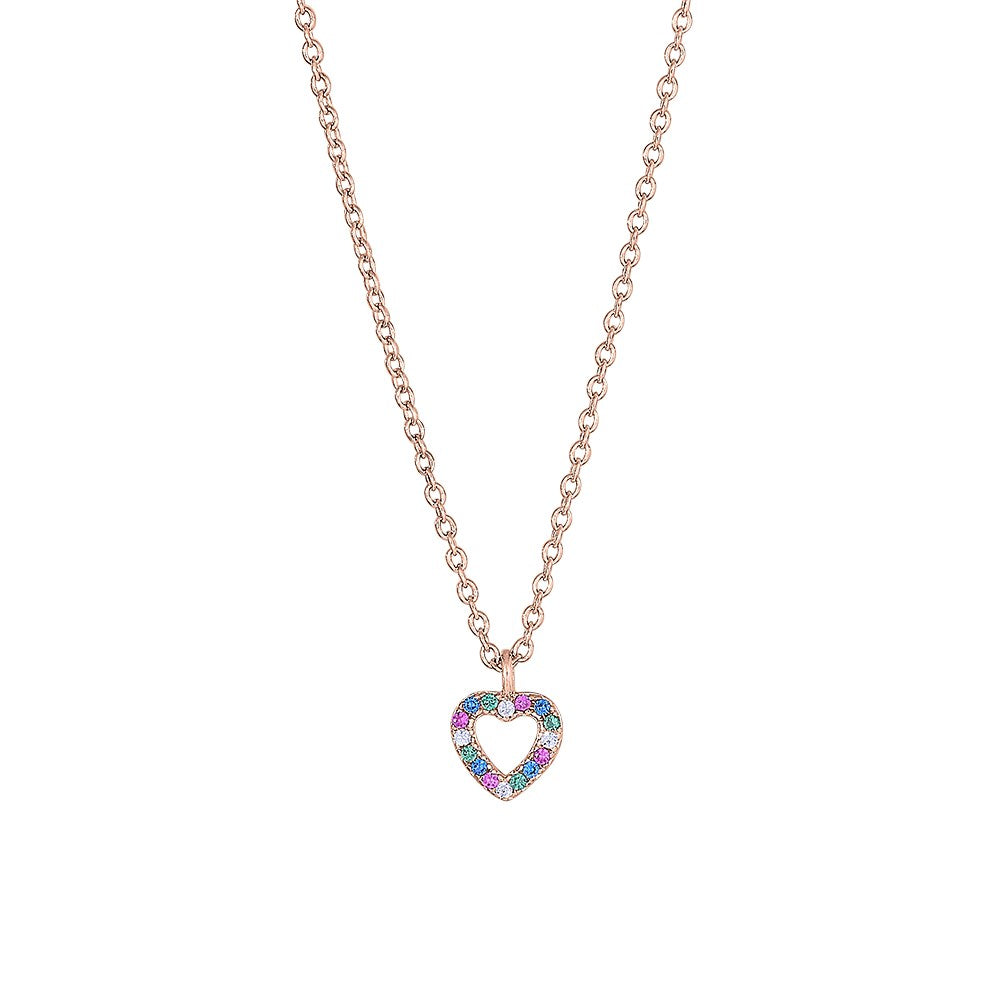 Rose gold pla silver neckl FANANOR 5mm 42+3cm