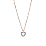 Rose gold pla silver neckl FANANOR 5mm 42+3cm
