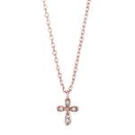 Rose gold pla silver neckl HOLLYNOR