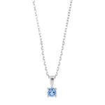 Rhd. Silver necklace blue HELENNOR