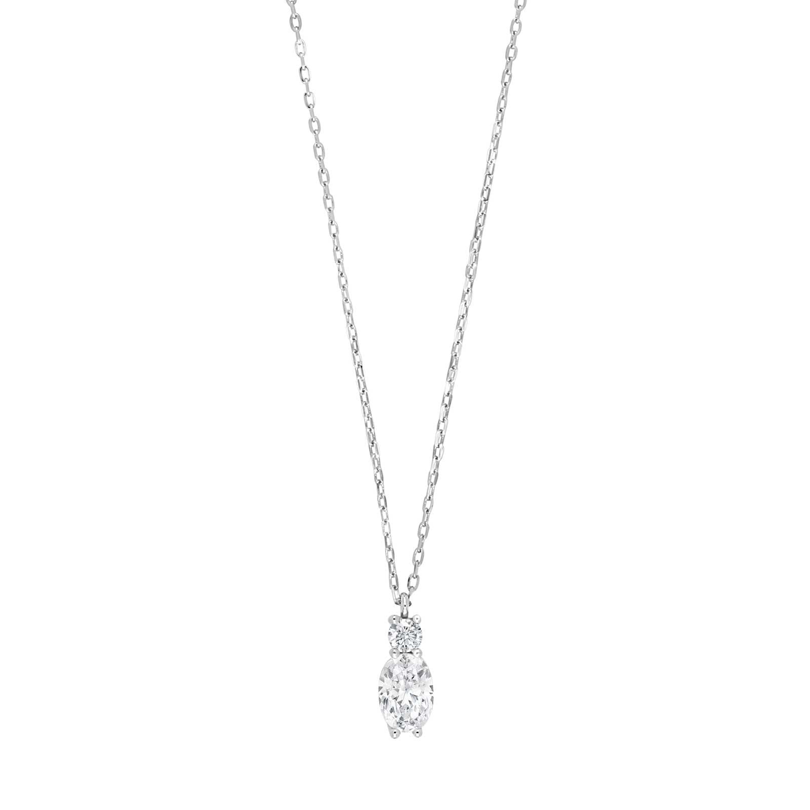 Rhd. Silver necklace KIRANOR