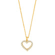 Silver necklace heart 15mm OBINOR