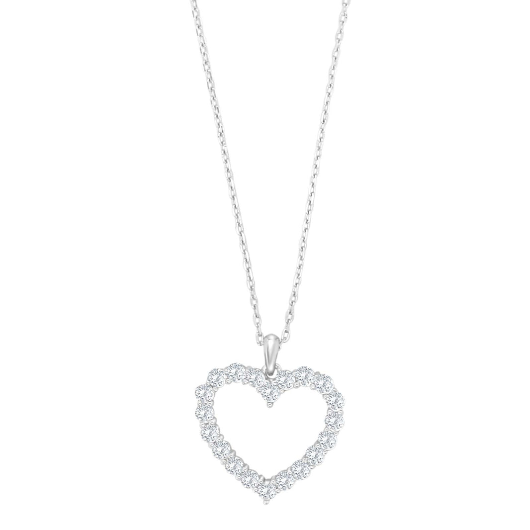 Silberkette Herz 18mm OBINOR