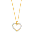 Silver necklace heart 18mm OBINOR