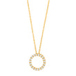 Silver necklace circle 14mm OBINOR