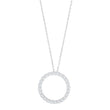 Silver necklace circle 20mm OBINOR