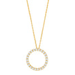 Silver necklace circle 20mm OBINOR
