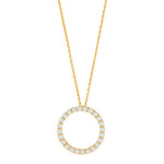 Silver necklace circle 20mm OBINOR