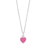 Rhd. Silver necklace with enamel