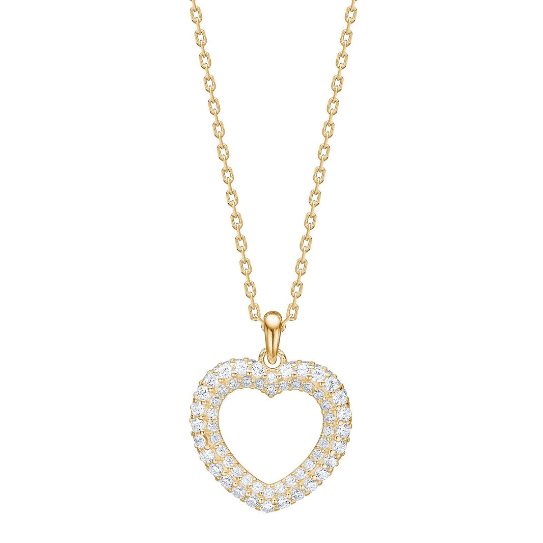 Silver necklace heart PAULANOR