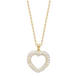 Silver necklace heart PAULANOR