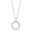 Silver necklace circle PAULANOR