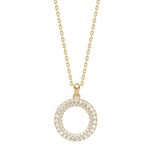 Silver necklace circle PAULANOR