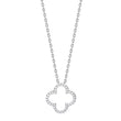 Silver necklace four-leaf clover PAMELANOR
