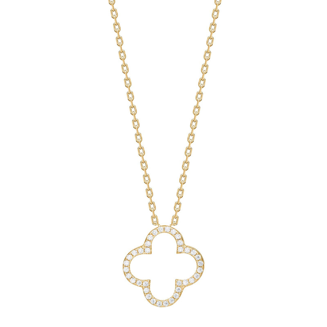 Silberkette vierblättriges Kleeblatt PAMELANOR