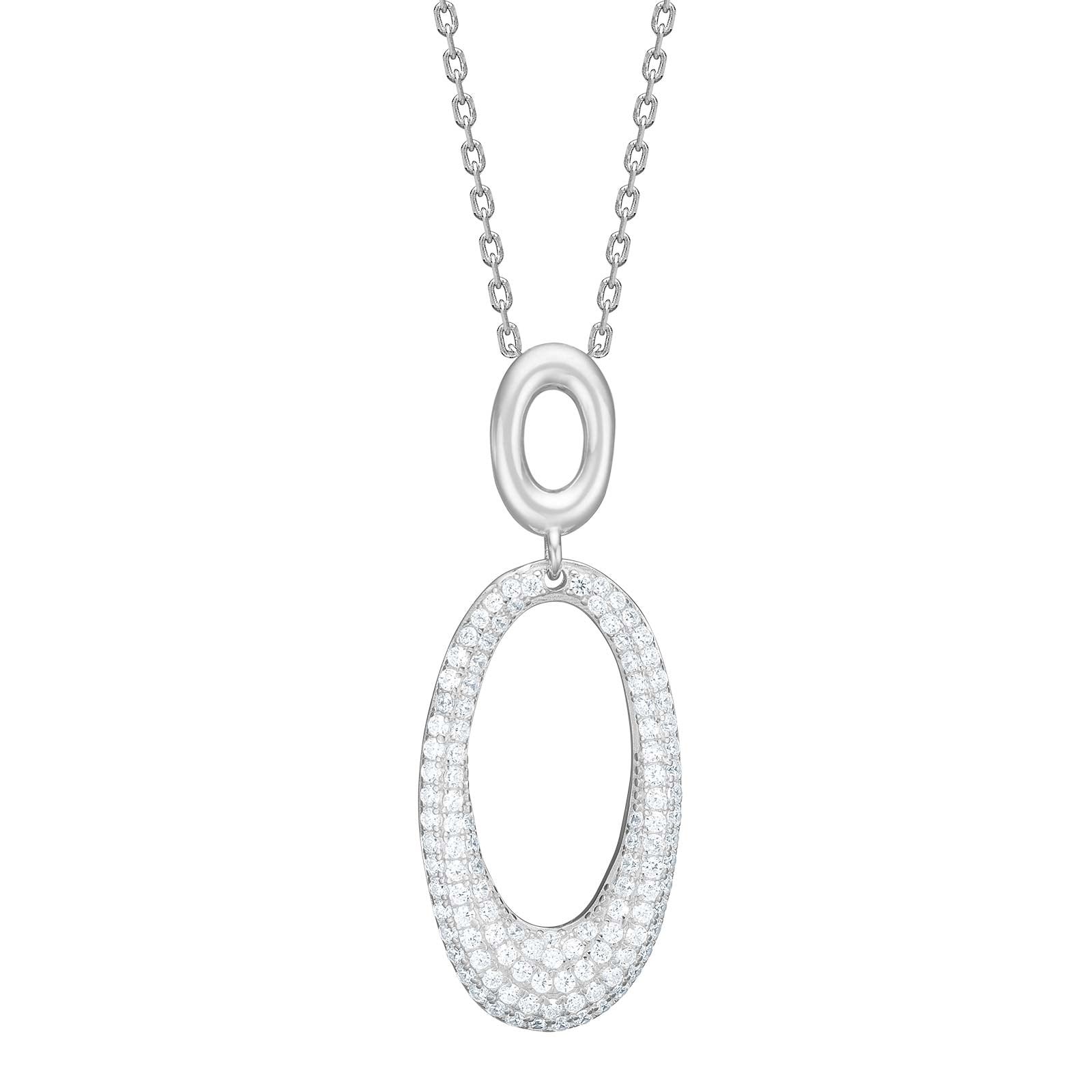 Silver necklace PARISANOR