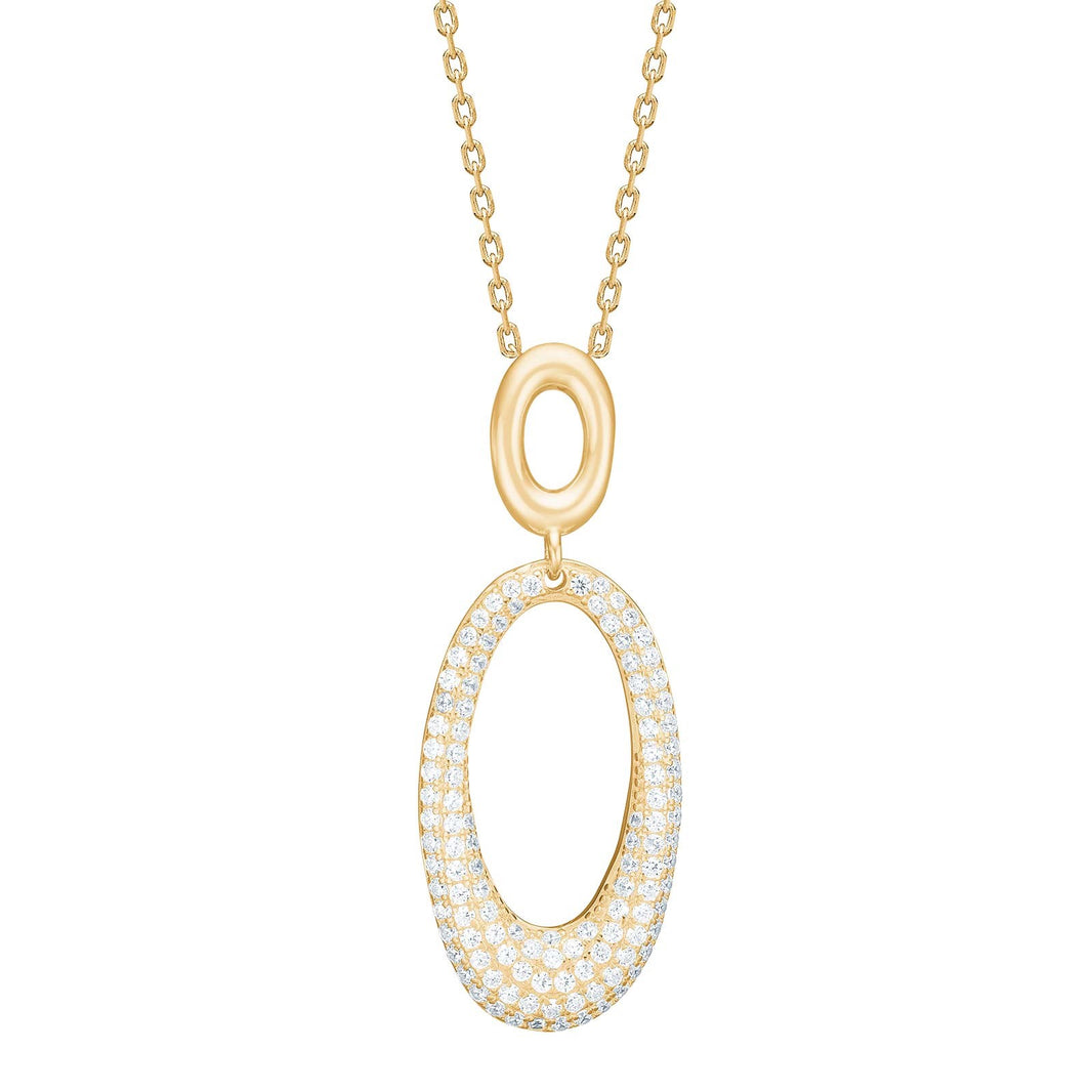 Silver necklace PARISANOR - Gold plated