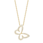 Silver necklace butterfly PAMELANOR