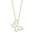 Silver necklace butterfly PAMELANOR
