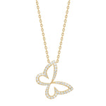 Silver necklace butterfly PAMELANOR