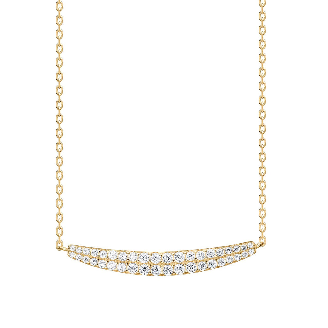 Silver necklace RUNANOR - Gold plated