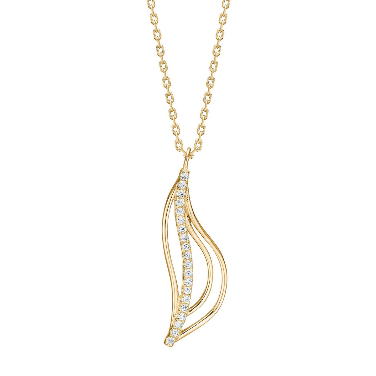 Silver necklace RAMIRANOR - Gold plated