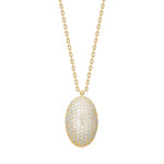 Gold plated silver necklace large REBECCANOR