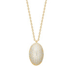 Gold plated silver necklace large REBECCANOR