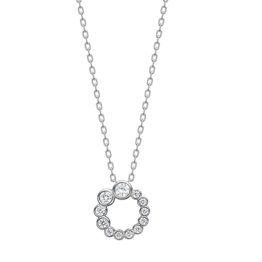 Silber-Halskette THORANOR - Rhodiniert