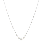 Silber-Halskette weiß TIFFANYNOR