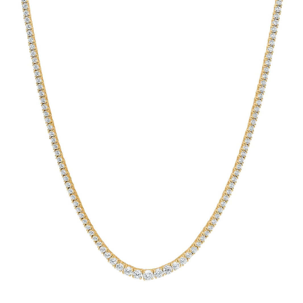 Silver necklace RIKKENOR - Gold plated