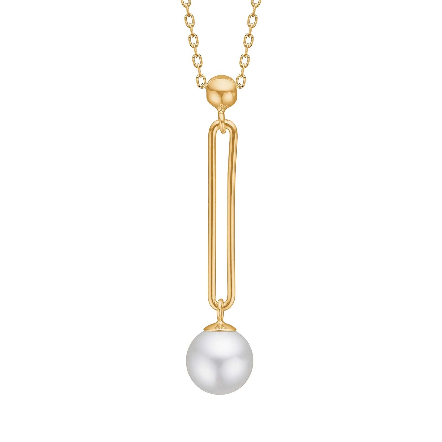 Verg. Silber Halskette PEARLY52