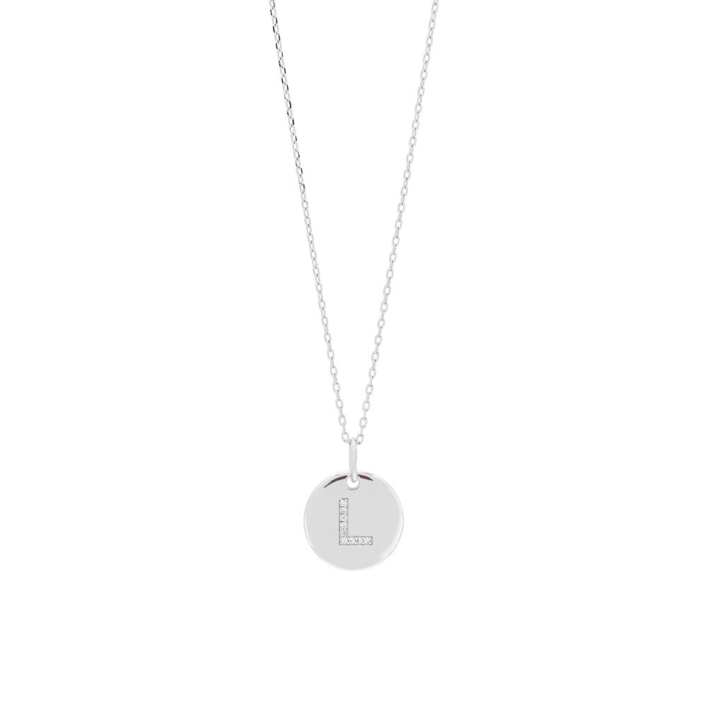 silver chain ELLANOR 14mm plate, 42+3cm