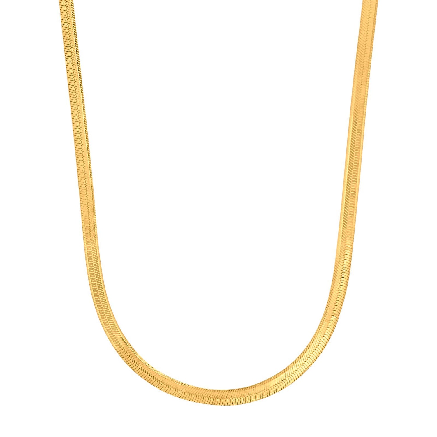 Silberkette FLAT52 - Vergoldet