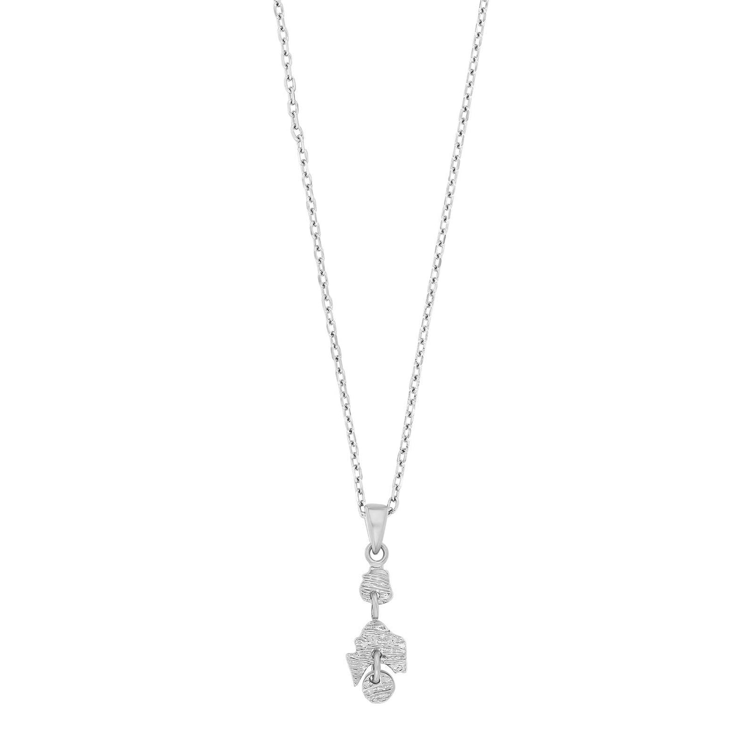 Rhd. Silber Halskette SEAT52 - Rhodiniert