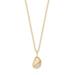 8ct. gold pendant  w. cz