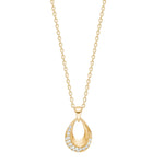 8ct. gold pendant  w. cz