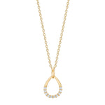 8ct. gold pendant  w. cz