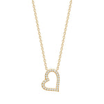 8kt. Gold Anhänger Herz m. cz