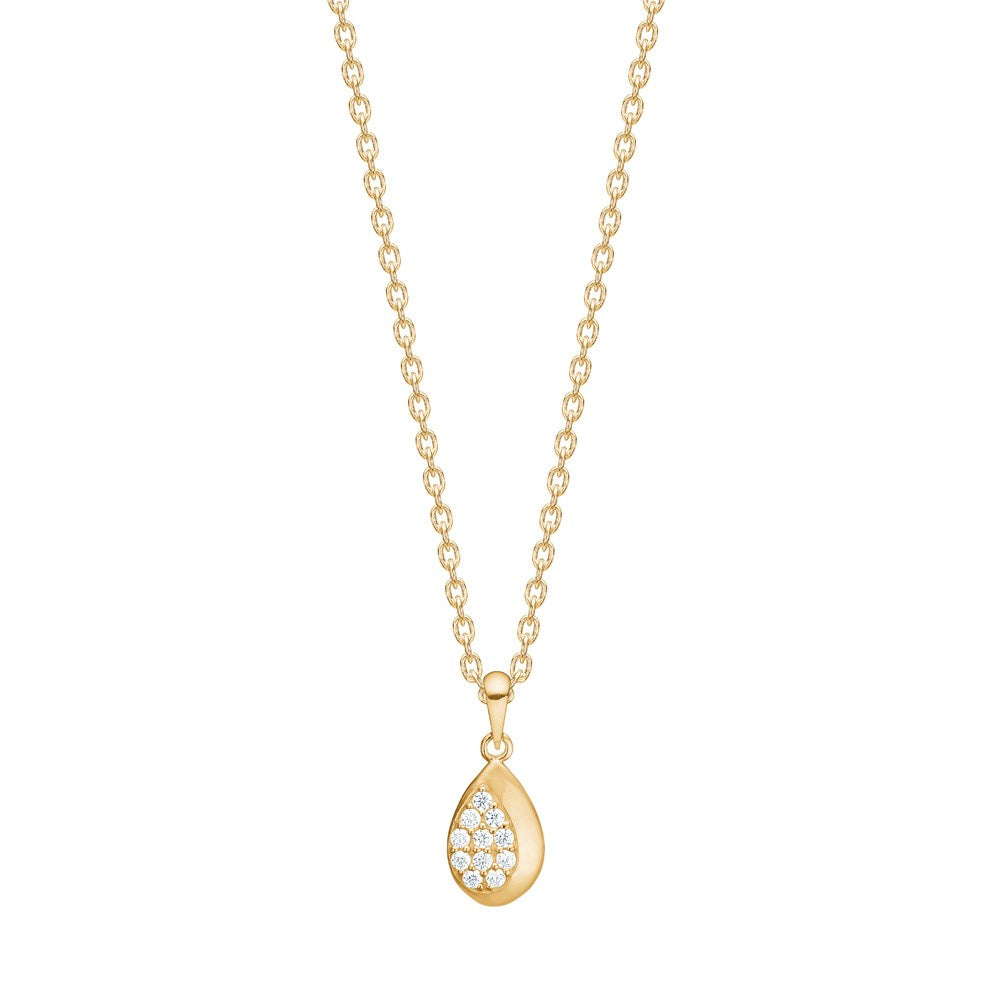 8kt. Gold Anhänger m. cz