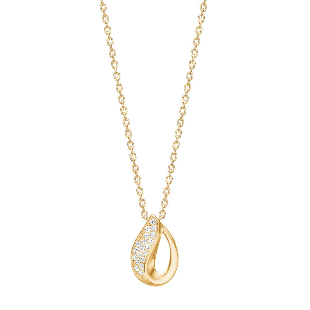 8kt. Gold Anhänger m. cz