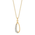 8kt. Gold Anhänger m. cz