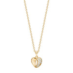 8kt. Gold Anhänger Herz m. cz