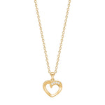 8kt. Gold Anhänger Herz m. cz