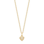 8kt. Gold Anhänger Herz m. cz
