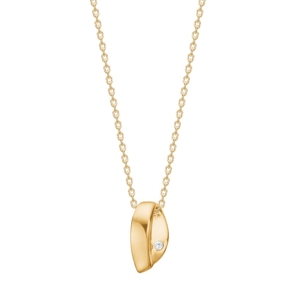 8kt. Gold Anhänger m. cz